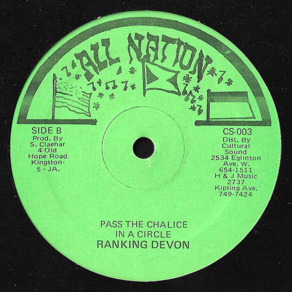 Toney Murry / Ranking Devon - Beautiful Lady / Pass The Chalice In A Circle