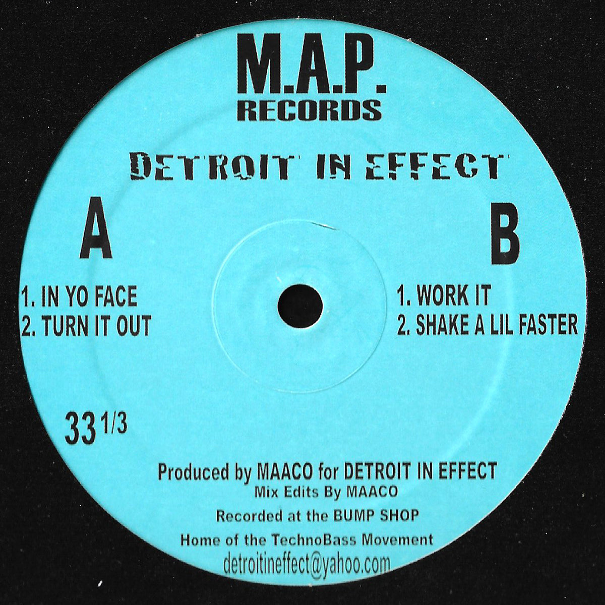 ●DETROIT CITY BALLAS  RECORDS Detroit In Effect - In Yo Face – Invisible City Editions