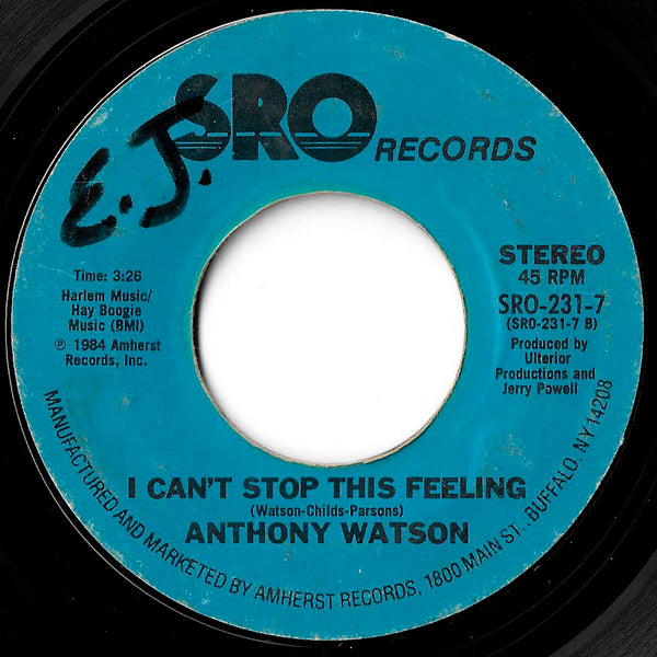 Anthony Watson - Solid Love Affair / I Can't Stop This Feeling