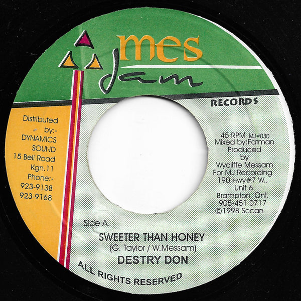Destry Don ‎– Sweeter Than Honey / Sky Dome Version
