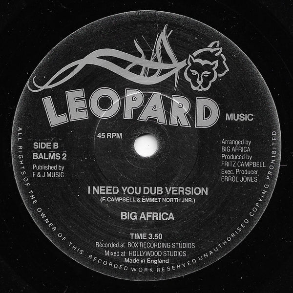 Big Africa - I Need You