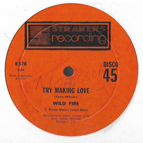 Wild Fire - Try Making Love (12")