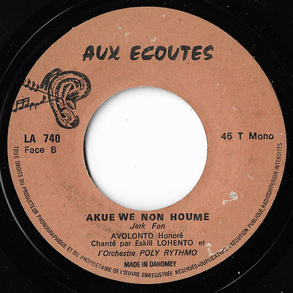 Avolonto Honoré - Wloui Bonu Houide / Akue Non Houme