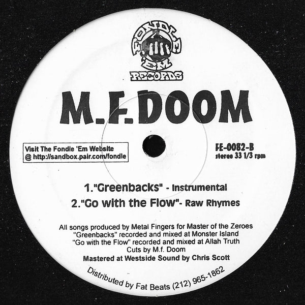 M.F. Doom - Greenbacks / Go With The Flow