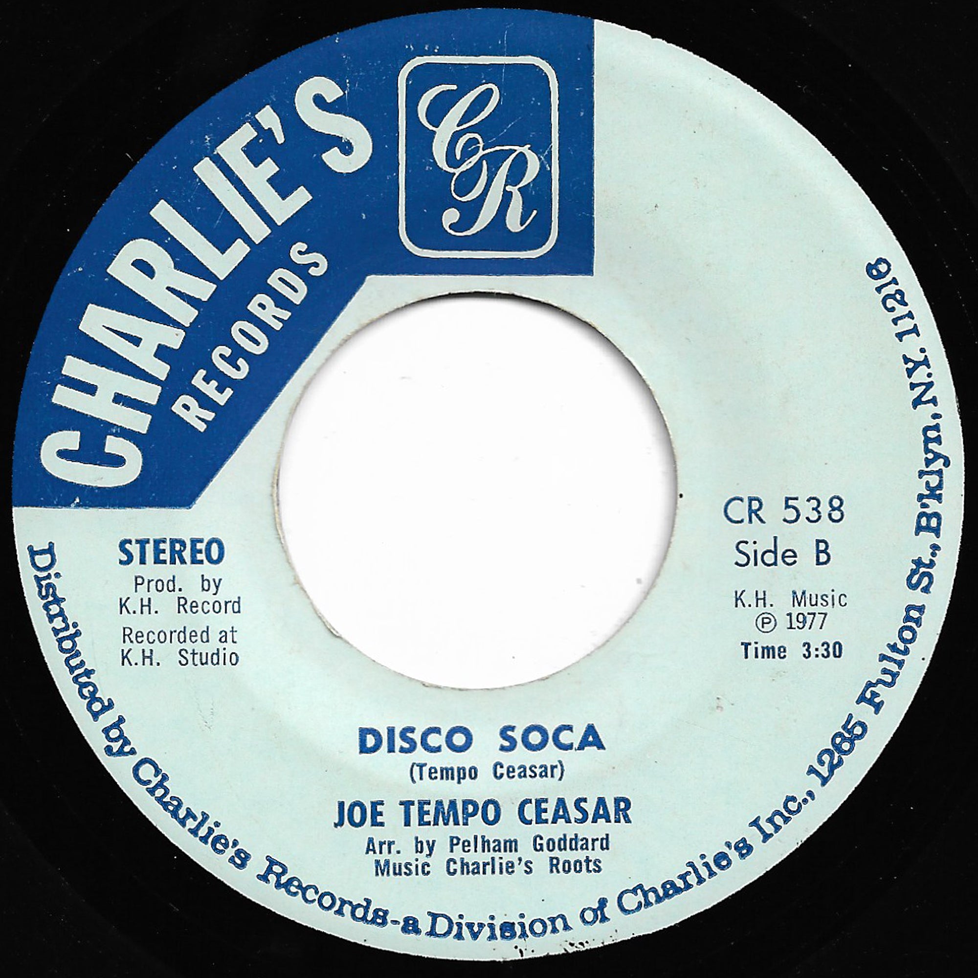 Joe Tempo Ceasar - Play On Soca Music / Disco Soca (Charlie's Records)